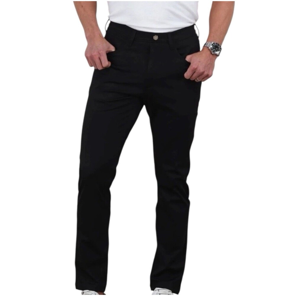 Collars & Co CEO Pants Mens 30x30 Black Pull On Stretch Golf Performance NWT